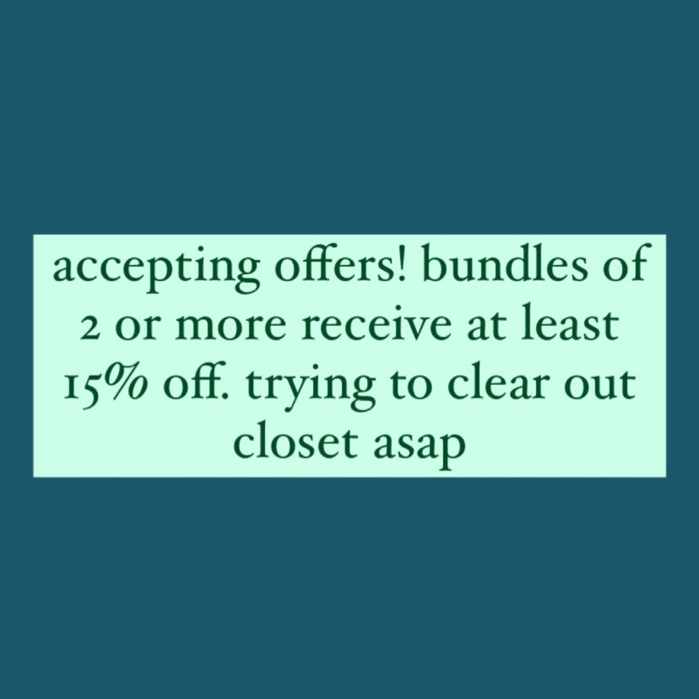 New listings!!! Accepting/giving offers! Clearing out closest ASAP